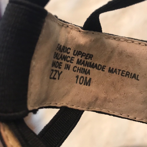 4/$25 LEVITY IZZY BLACK‎ WEDGE SANDAL ESPADRILLE - Picture 5 of 7